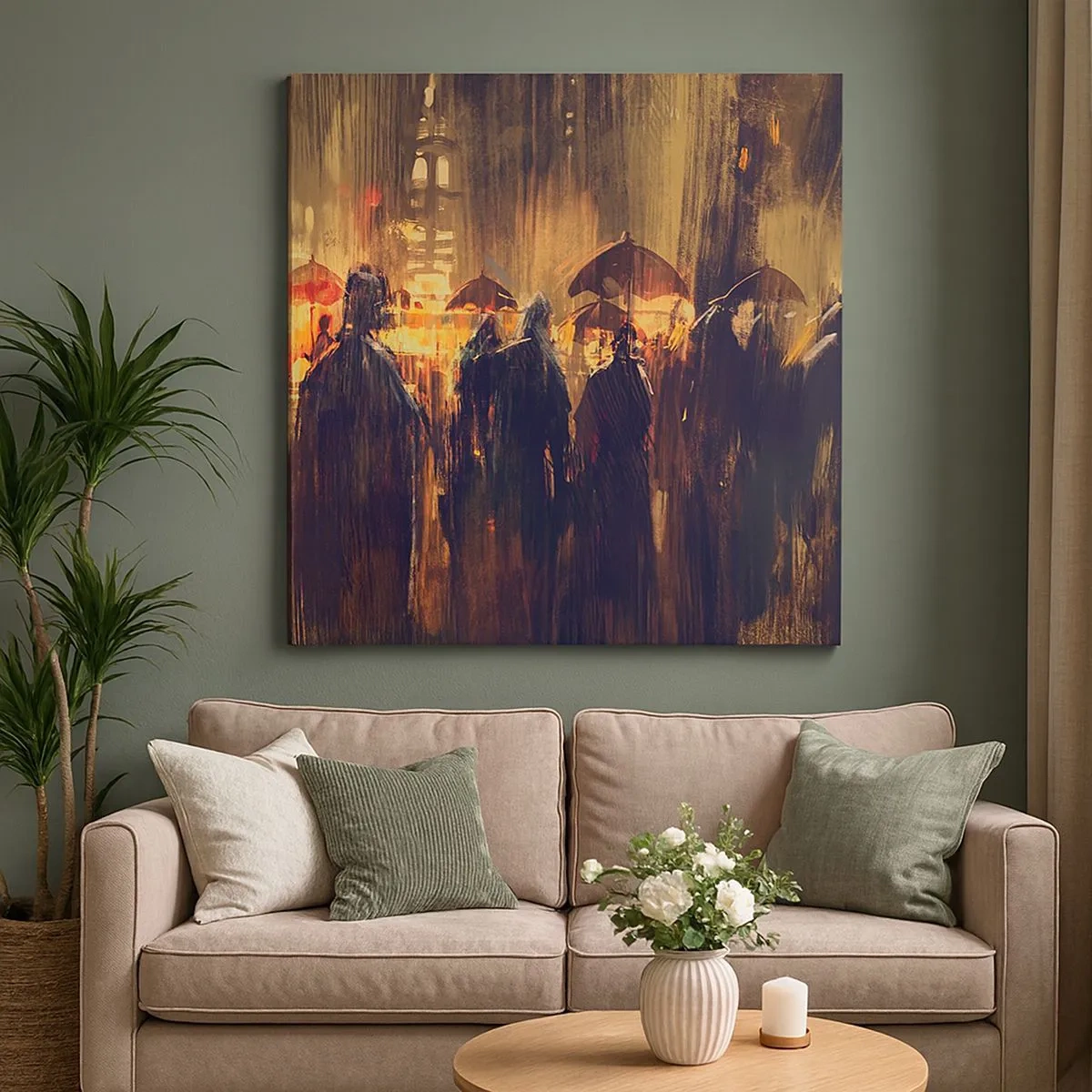 Cuadro sobre lienzo - Impresión de Imagen - Seguidores de la lluvia - 30x30 cm