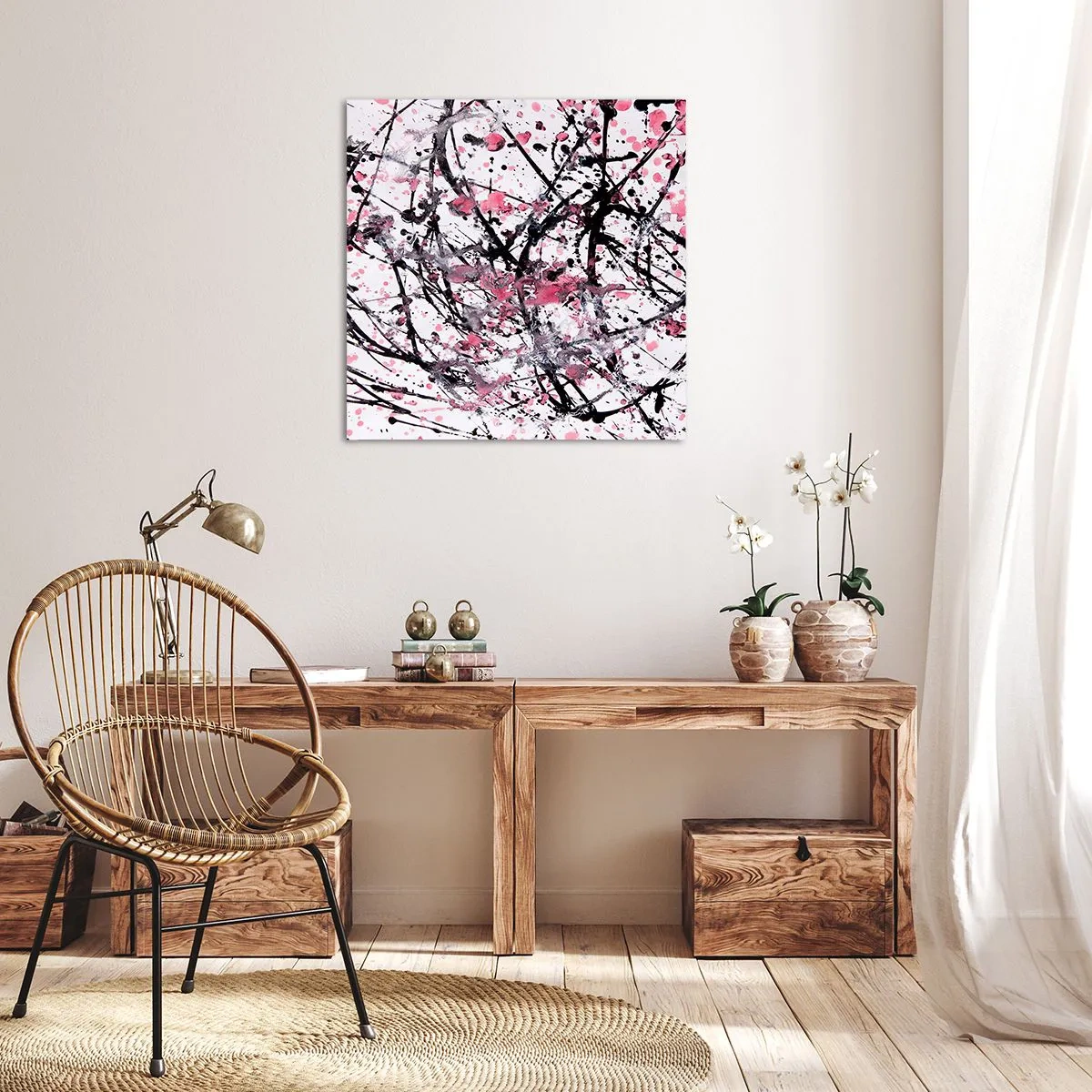 Cuadro sobre lienzo - Impresión de Imagen - La fugacidad de la vida - 40x40 cm