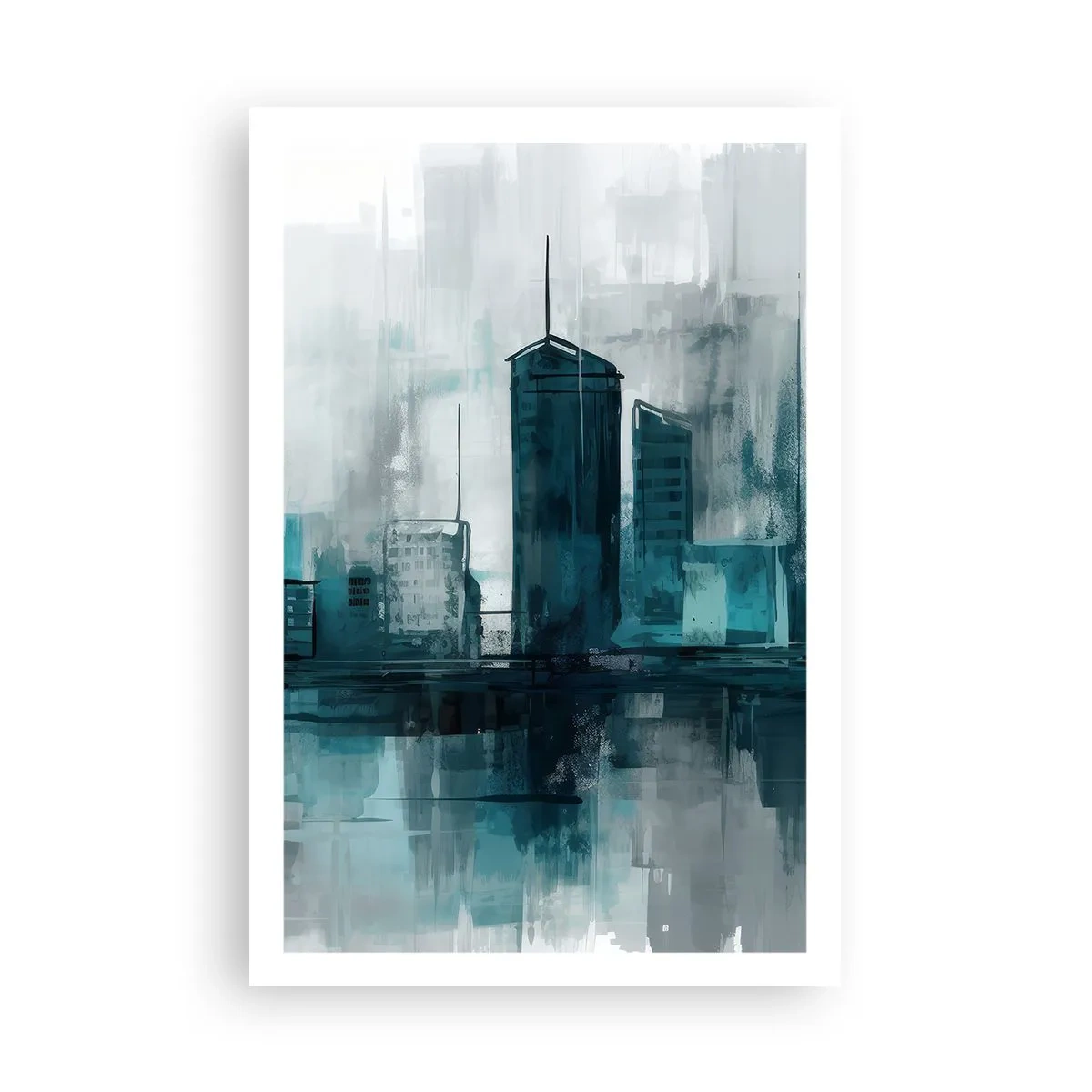Póster - Ciudad color lluvia - 61x91 cm