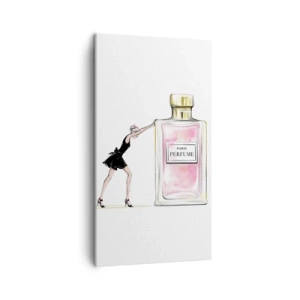 Cuadro sobre lienzo - Impresión de Imagen - La esencia de la feminidad - 45x80 cm