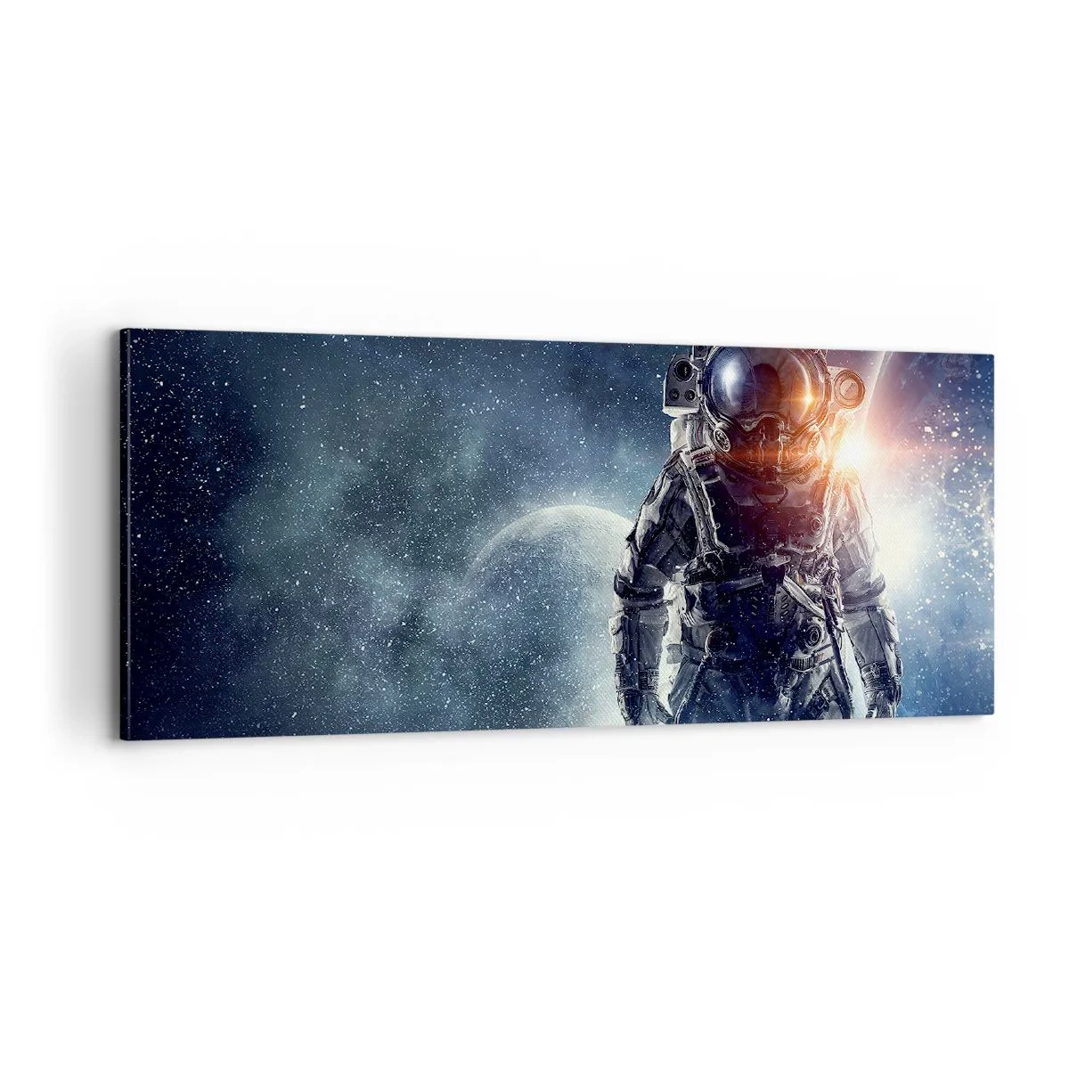 Cuadro sobre lienzo - Impresión de Imagen - Una aventura cósmica - 100x40 cm