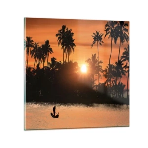 Cuadro sobre vidrio - Impresiones sobre Vidrio - Tiempo de descanso - 50x50 cm