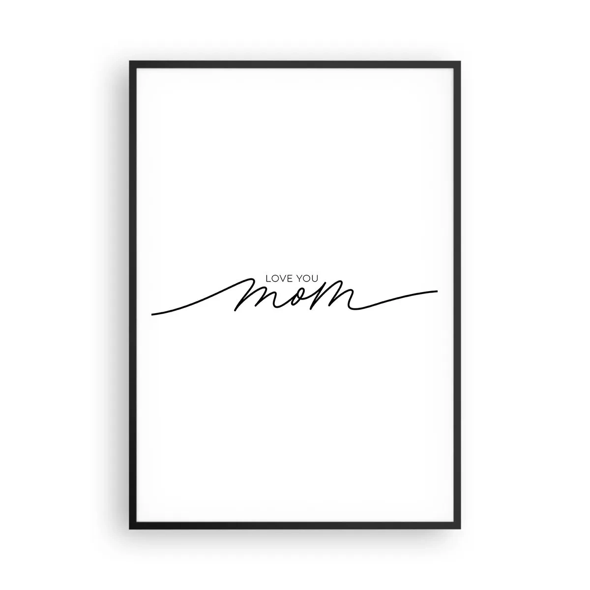 Póster en marco negro - Gran emoción - 70x100 cm