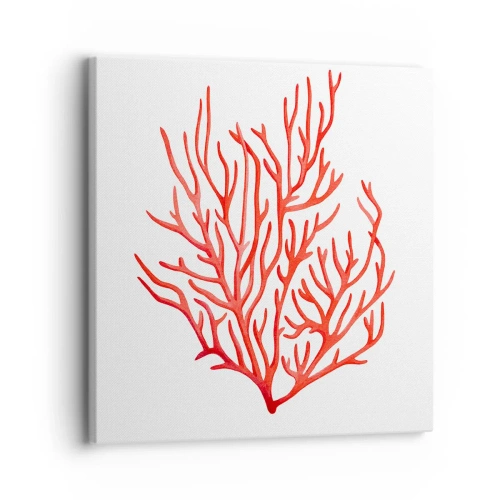 Cuadro sobre lienzo - Impresión de Imagen - Filigrana de coral - 30x30 cm