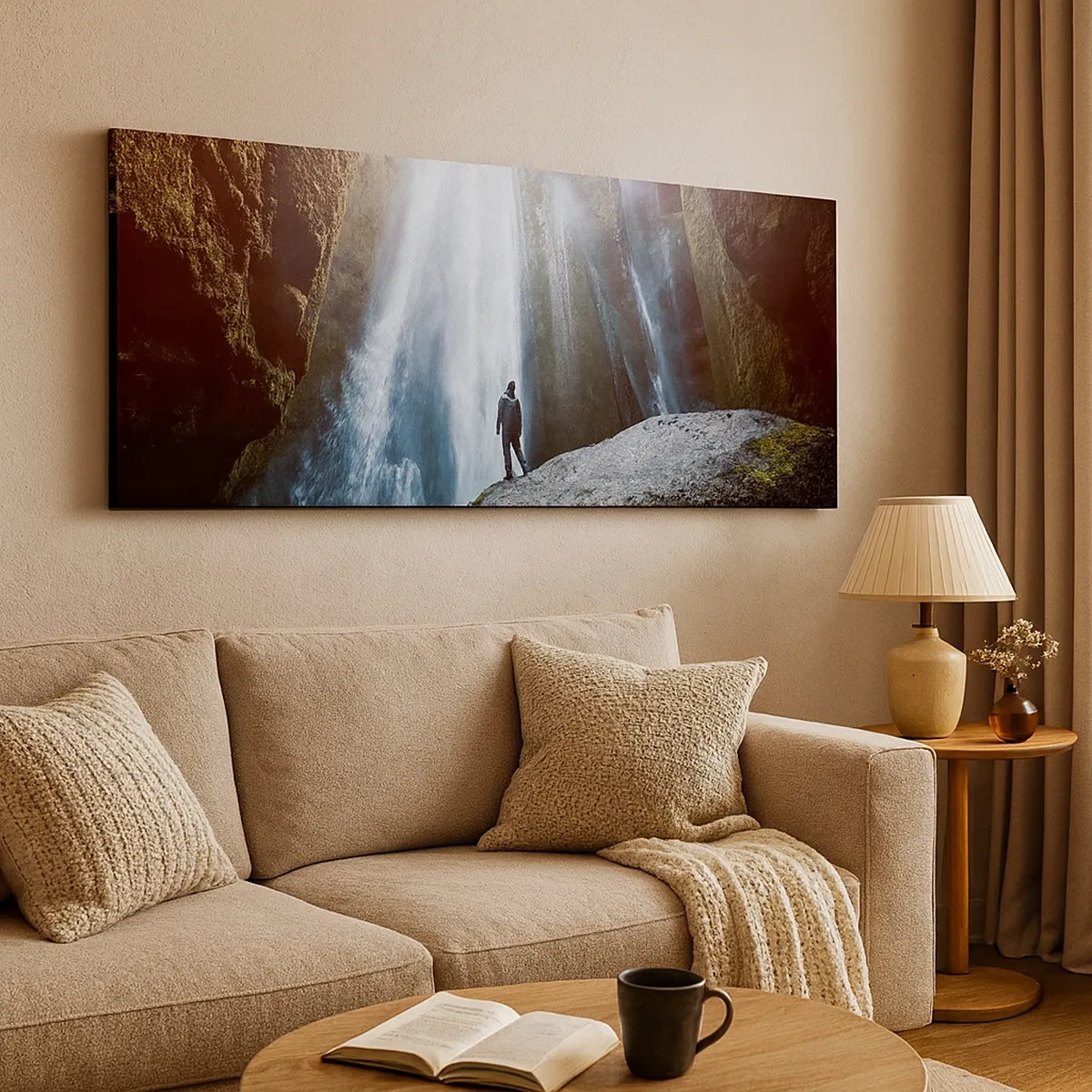 Cuadro sobre lienzo - Impresión de Imagen - Impresionante vista - 30x30 cm