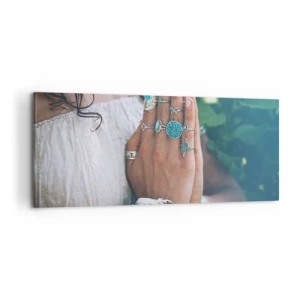 Cuadro sobre lienzo - Impresión de Imagen - Conocimiento interior - 100x40 cm