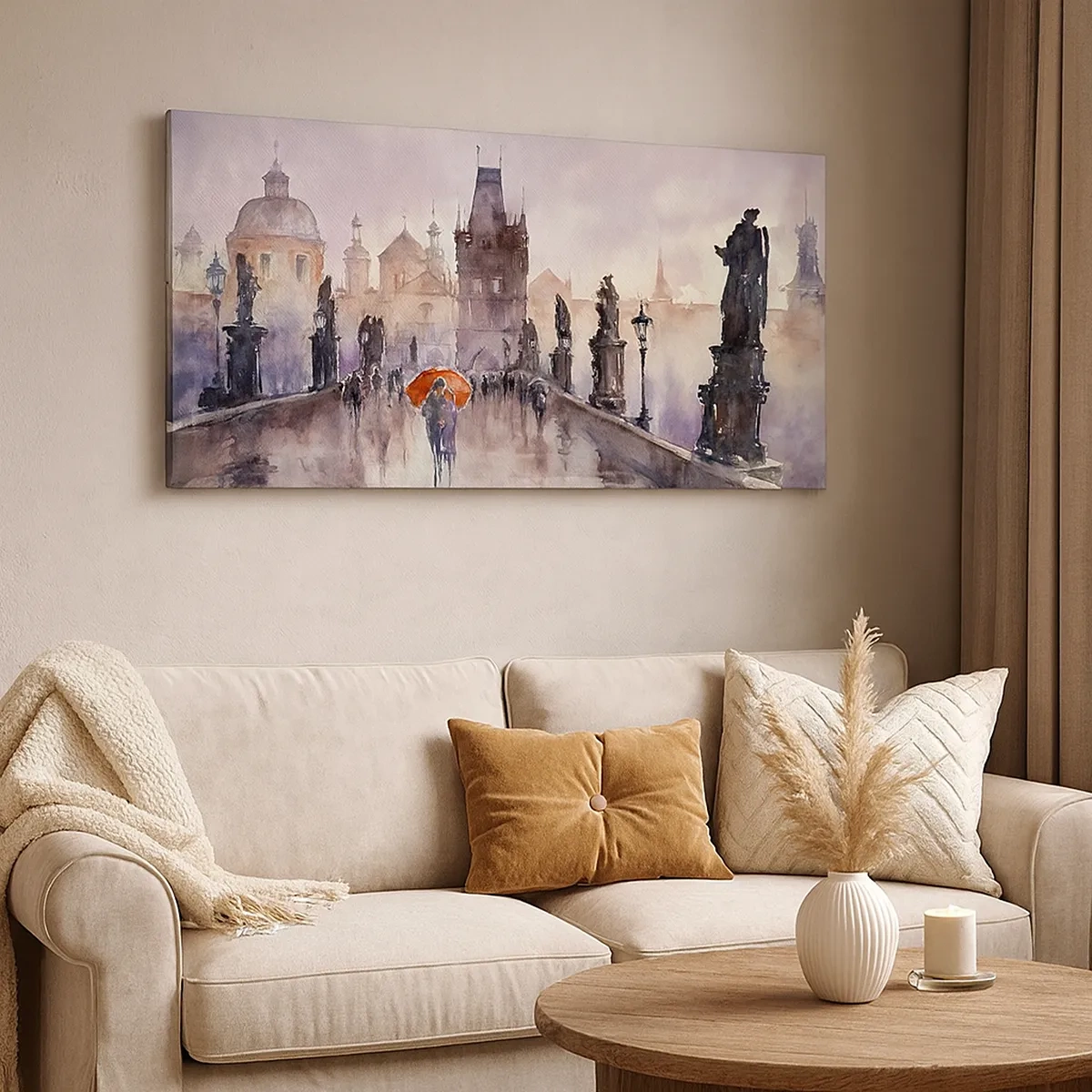 Cuadro sobre lienzo - Impresión de Imagen - La gente no cambia - 30x30 cm