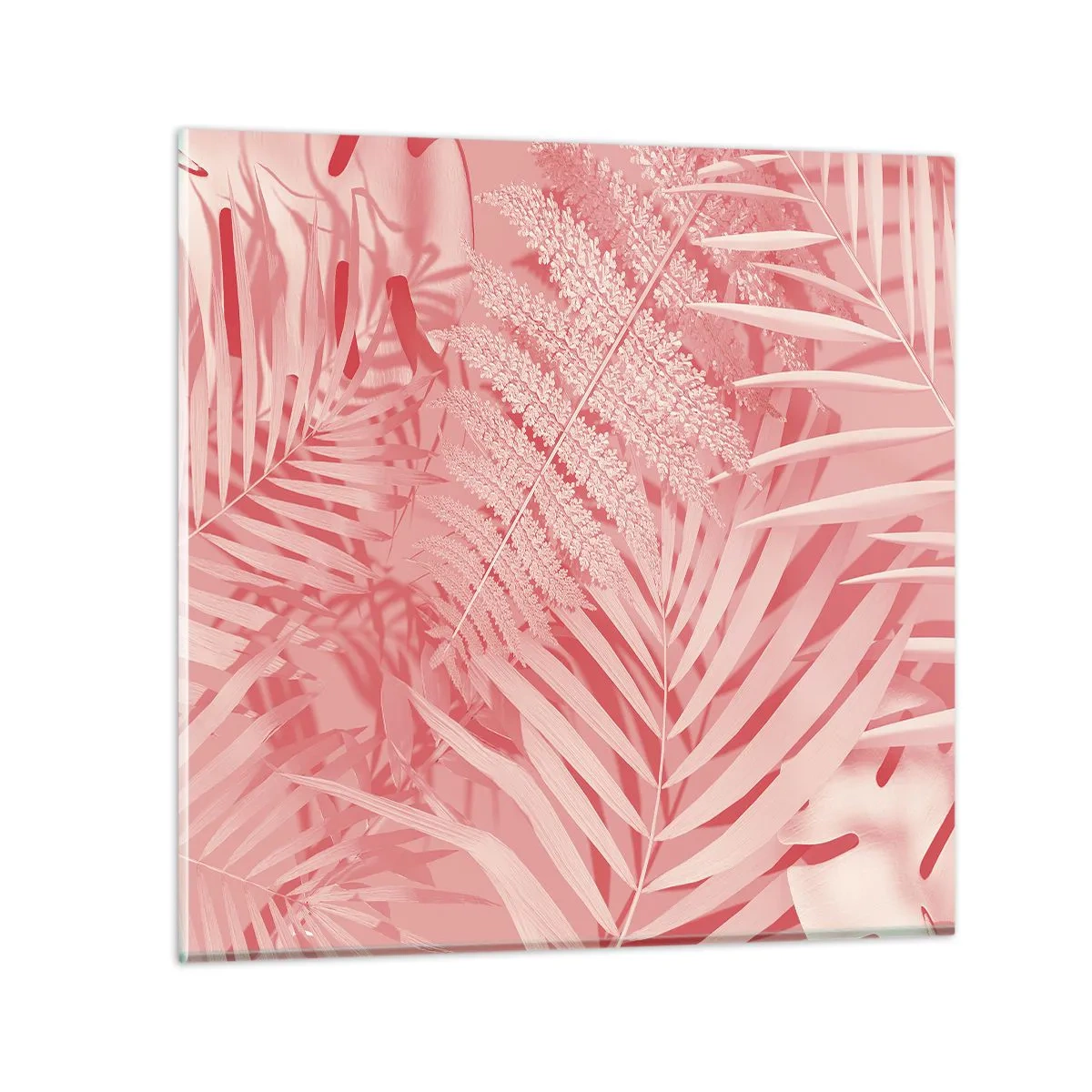 Cuadro sobre vidrio - Impresiones sobre Vidrio - Concepto rosa - 60x60 cm