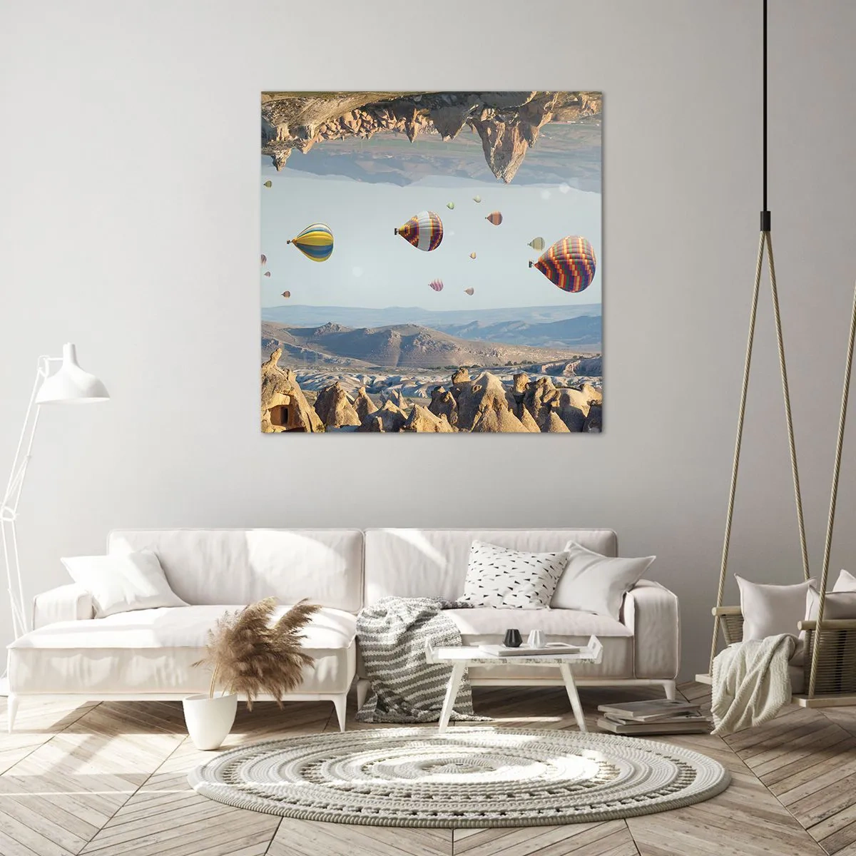 Cuadro sobre lienzo - Impresión de Imagen - Aquí todo es posible - 40x40 cm