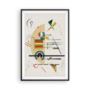 Póster en marco negro - Y el mundo ríe - 61x91 cm