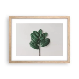 Póster en marco roble claro - El dibujo de la propia naturaleza - 40x30 cm