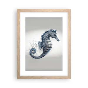 Póster en marco roble claro - Una sutil broma de la naturaleza - 30x40 cm