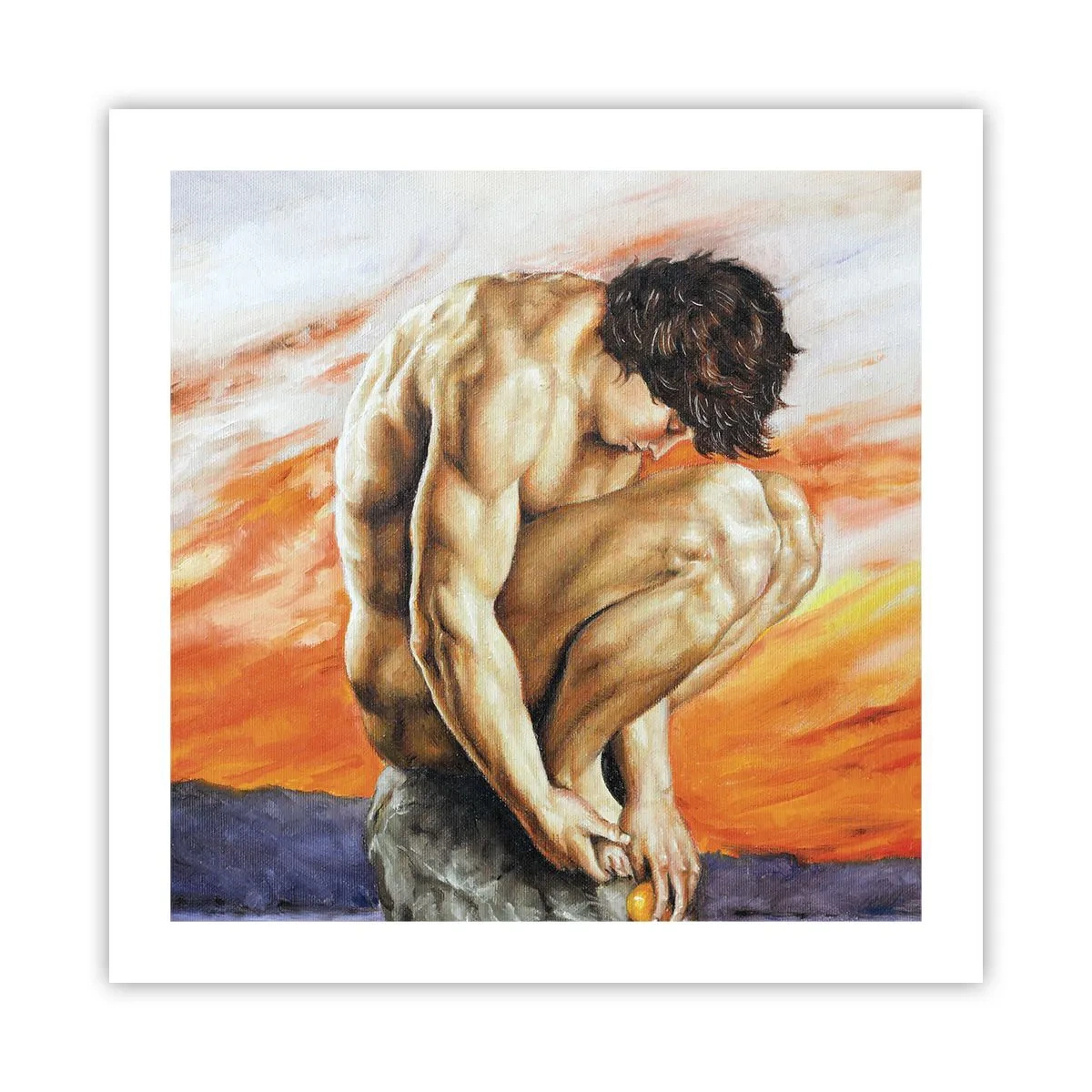 Póster - Sumergido en sí mismo - 50x50 cm