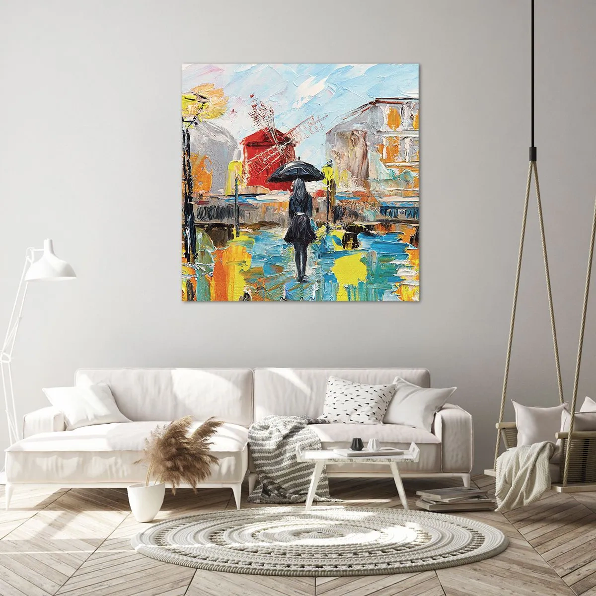 Cuadro sobre lienzo - Impresión de Imagen - Leyendas parisinas - 60x60 cm