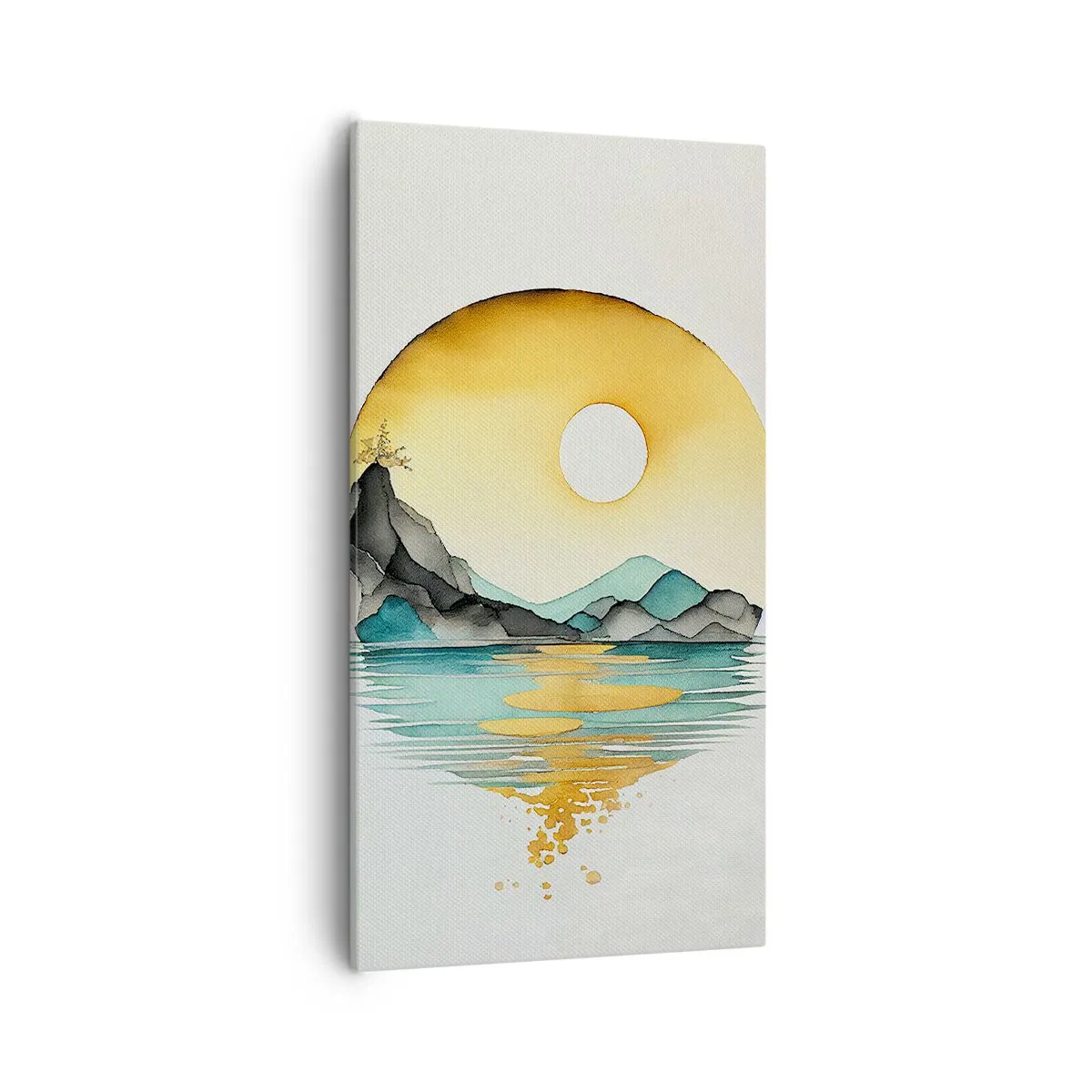 Cuadro sobre lienzo - Impresión de Imagen - En un círculo de belleza - 55x100 cm