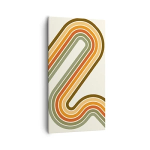 Cuadro sobre lienzo - Impresión de Imagen - Zigzagueando hasta su destino - 55x100 cm