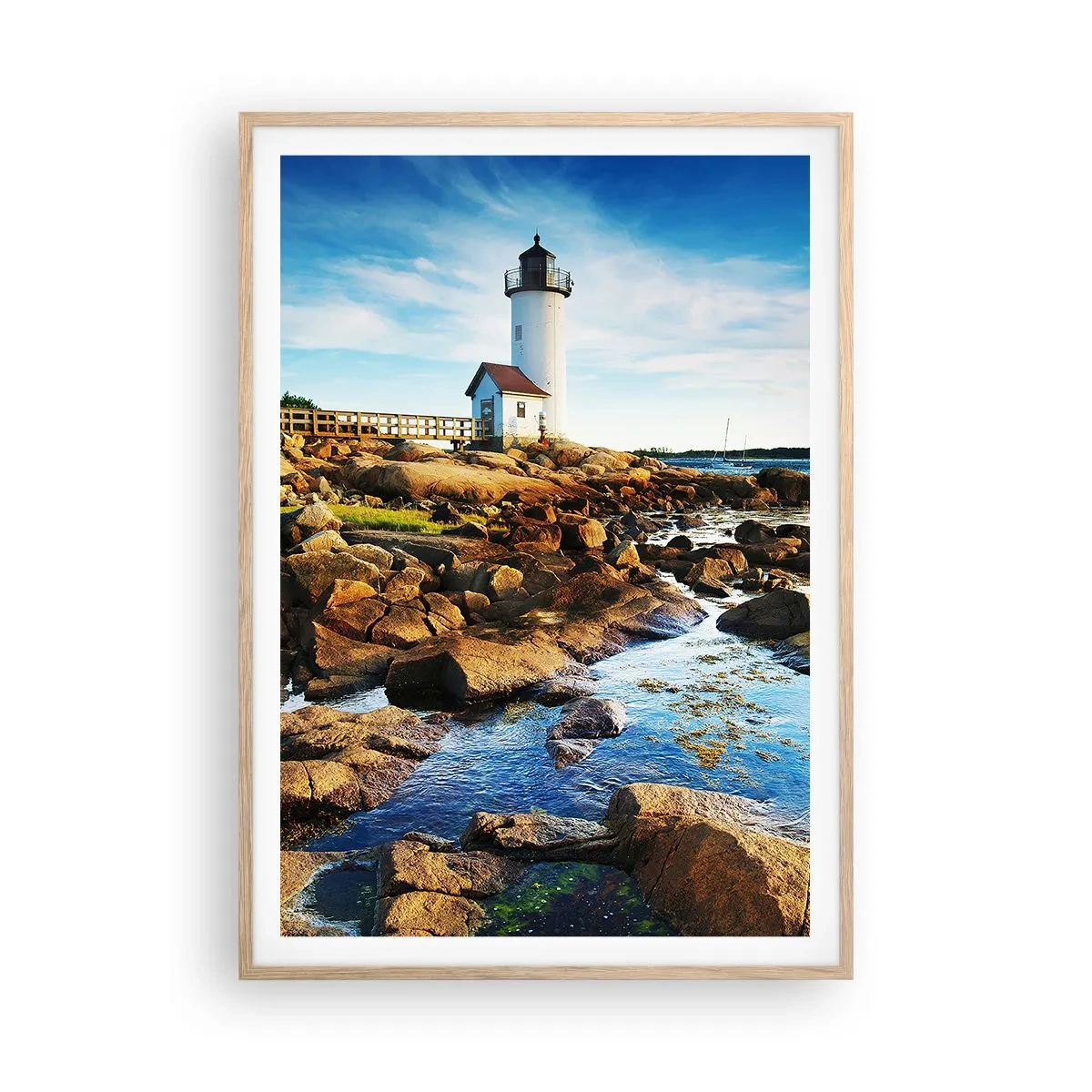 Póster en marco roble claro - Esperando vuestro regreso - 70x100 cm