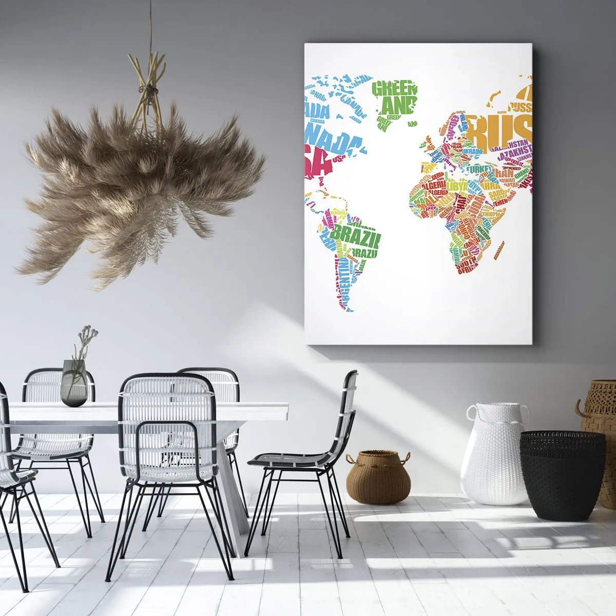 Cuadro sobre lienzo - Impresión de Imagen - Quiero conocerlos a todos - 55x100 cm