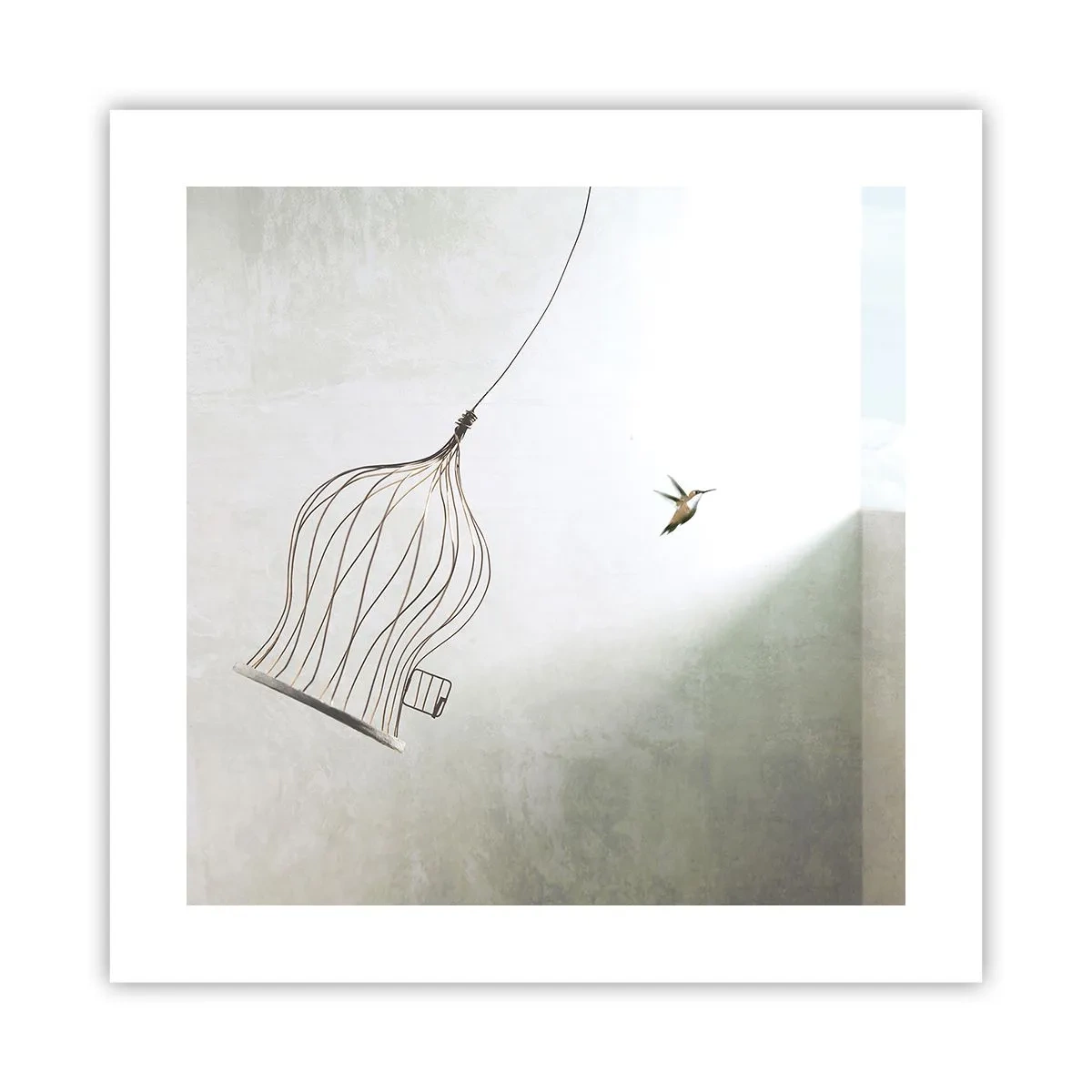 Póster - Aquí debo estar - 40x40 cm