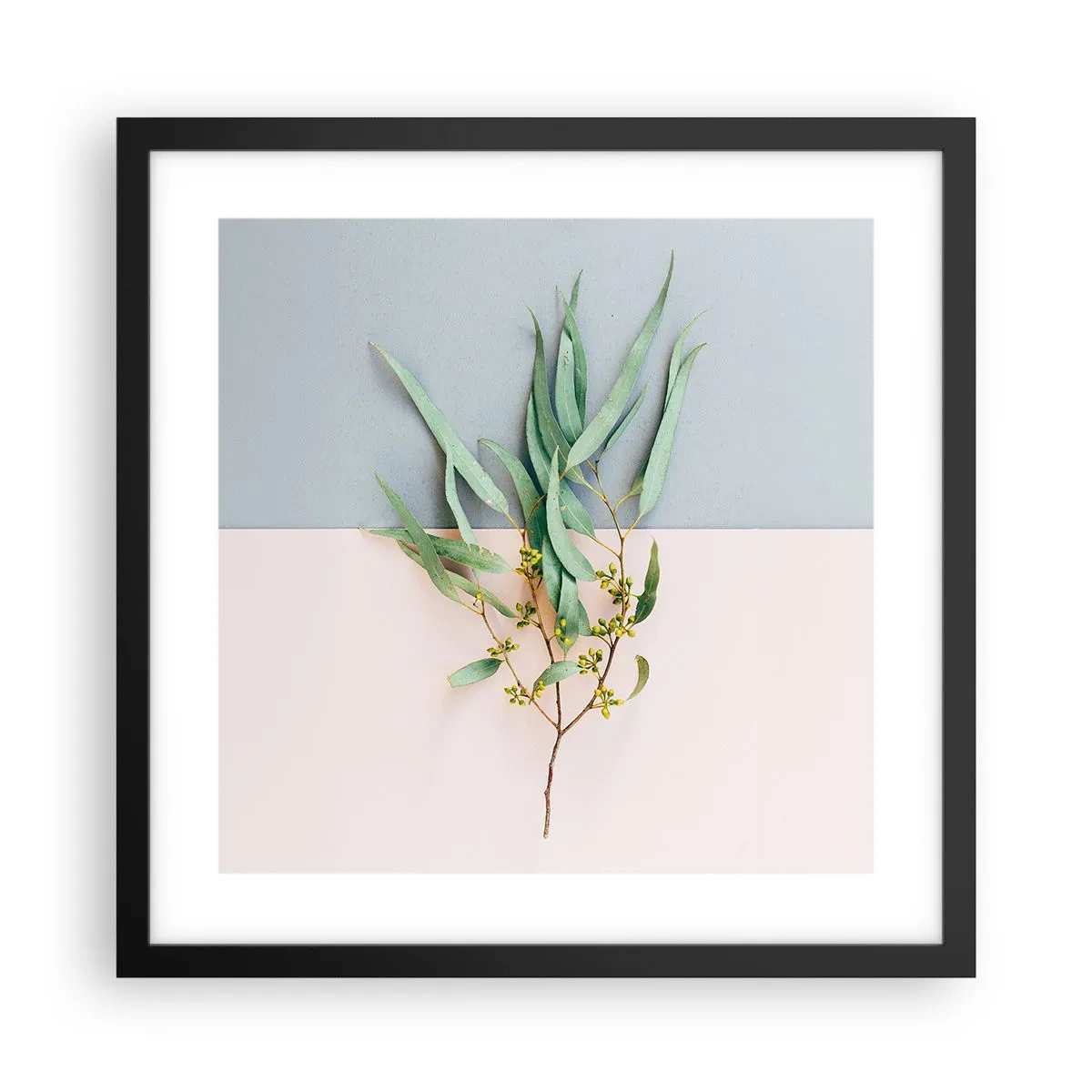 Póster en marco negro - La sutileza del pastel - 40x40 cm