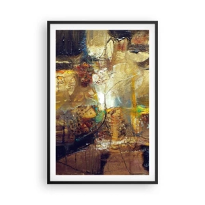 Póster en marco negro - Frío, templado, caliente - 61x91 cm