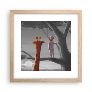 Póster en marco roble claro - ¿Está sucediendo de verdad? - 30x30 cm