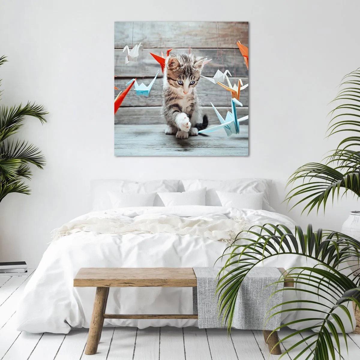 Cuadro sobre lienzo - Impresión de Imagen - La primera lección - 70x70 cm