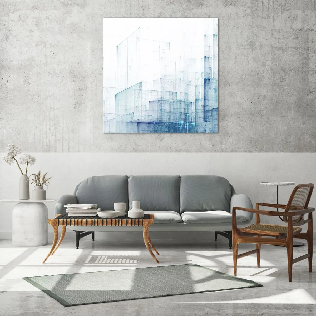 Cuadro sobre vidrio - Impresiones sobre Vidrio - Cómo se hizo el espacio - 50x50 cm