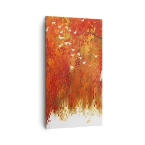 Cuadro sobre lienzo - Impresión de Imagen - ¿Volará con ellos? - 45x80 cm