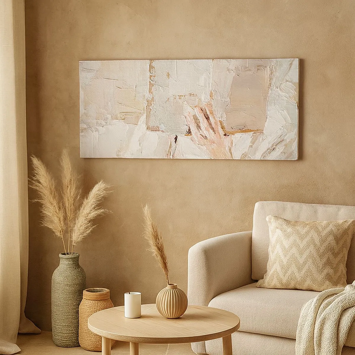 Cuadro sobre lienzo - Impresión de Imagen - En otro mundo - 100x40 cm