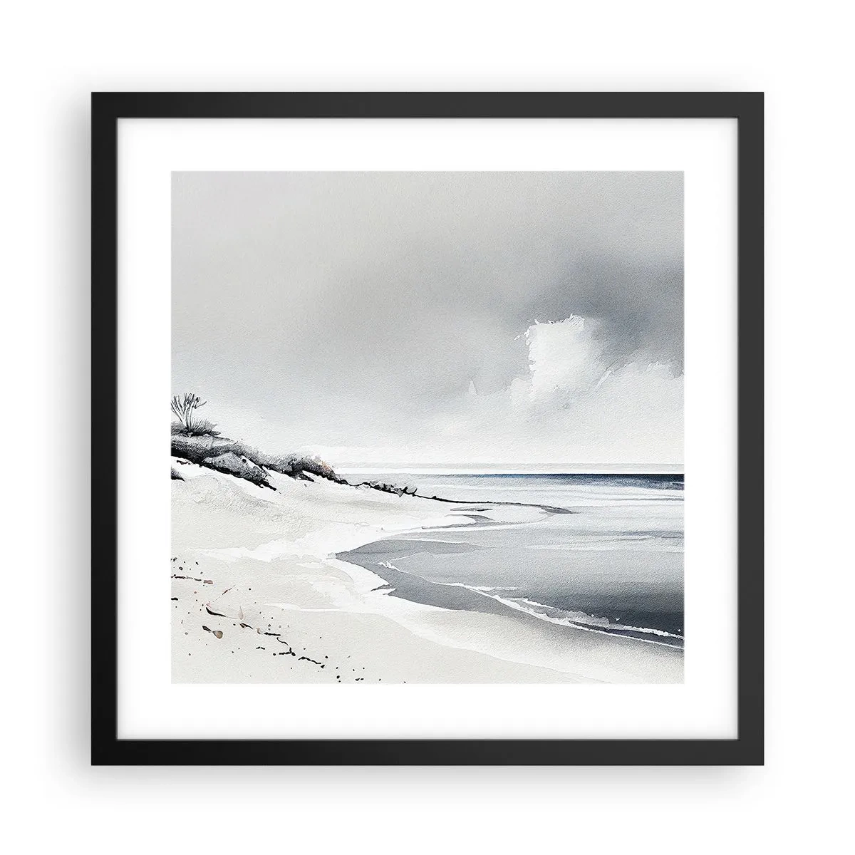 Póster en marco negro - Juntos desde el principio de los tiempos - 40x40 cm