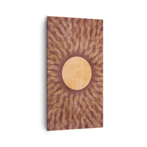 Cuadro sobre lienzo - Impresión de Imagen - Icono del sol - 55x100 cm