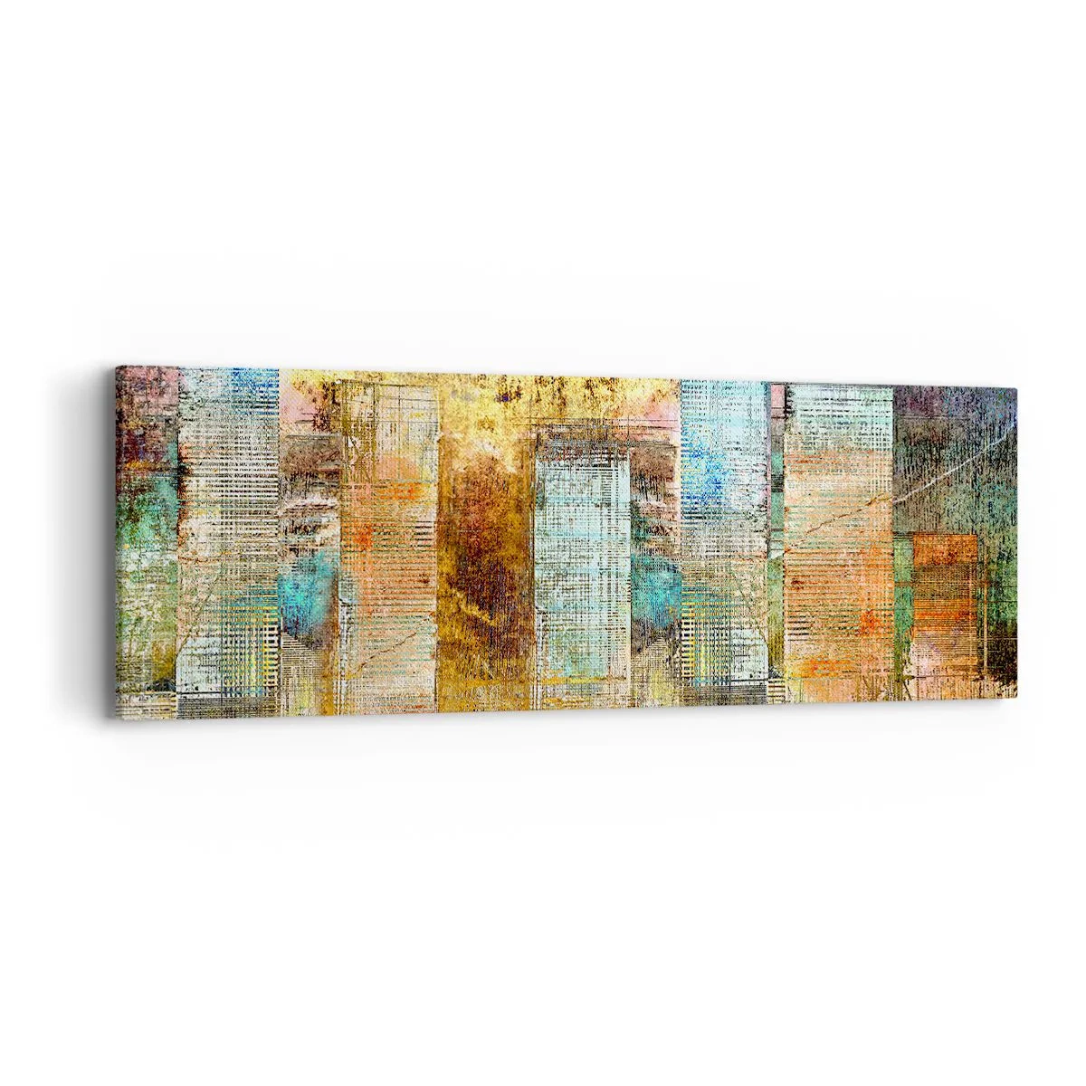 Cuadro sobre lienzo - Impresión de Imagen - Metrópolis soleada - 90x30 cm
