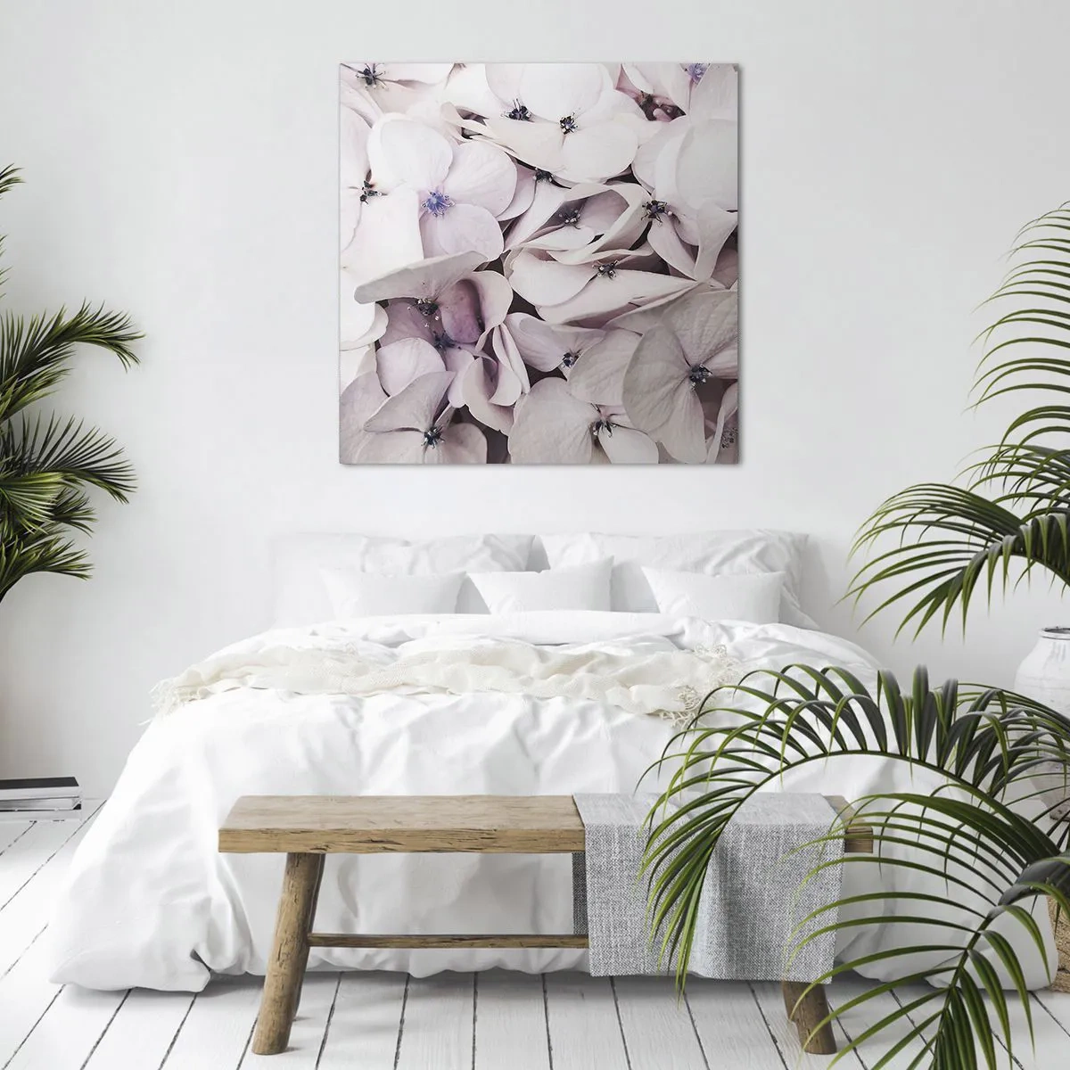 Cuadro sobre lienzo - Impresión de Imagen - En un torrente de flores - 40x40 cm