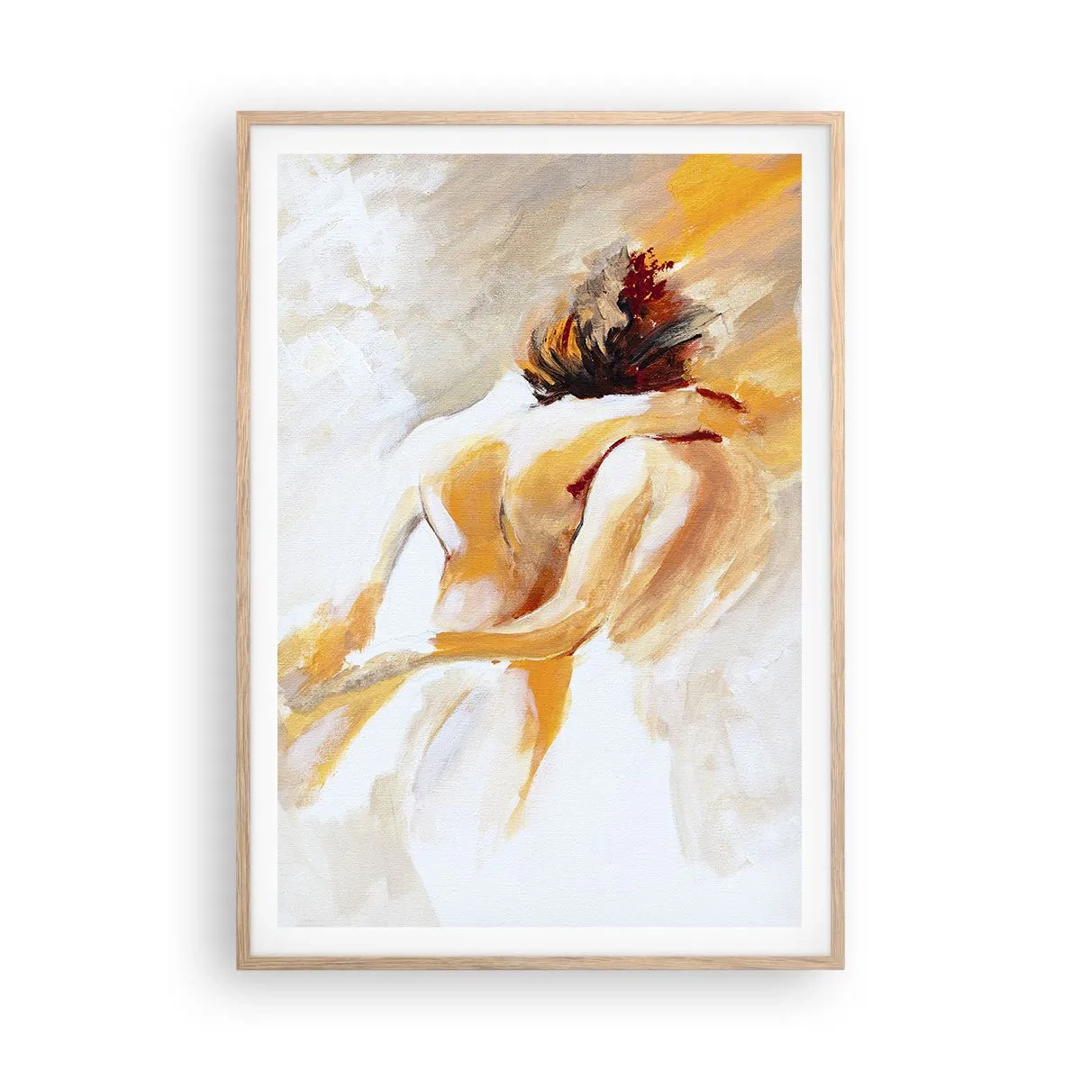 Póster en marco roble claro - En un cielo de cercanía - 70x100 cm