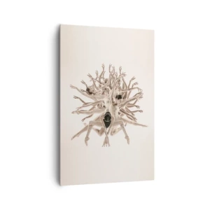 Cuadro sobre lienzo - Impresión de Imagen - Composición abstracta de bailarines en movimiento. - 80x120cm - Floreciendo en la danza - Decoración de pared moderna para salón y dormitorio ARTTOR