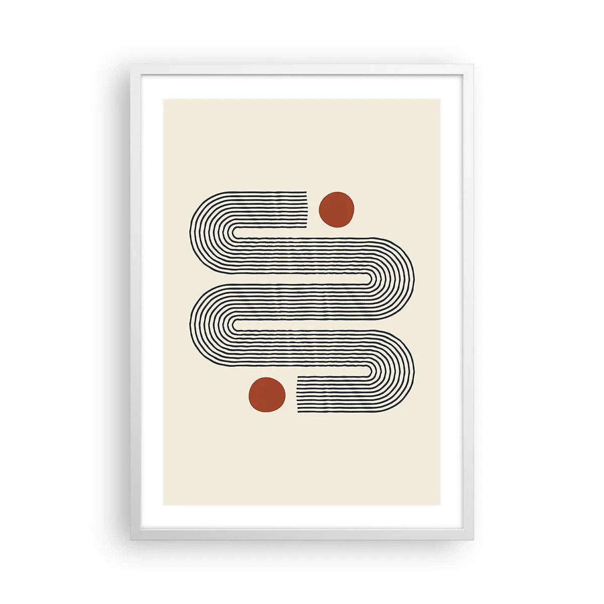 Póster en marco blanco - De principio a fin - 50x70 cm