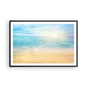 Póster en marco negro - Gran cielo azul - 91x61 cm