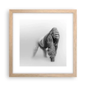 Póster en marco roble claro - Confiando en su fuerza - 30x30 cm