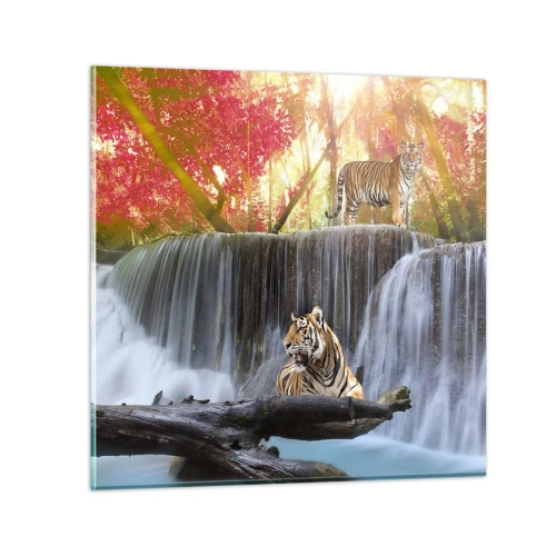 Cuadro sobre vidrio - Impresiones sobre Vidrio - Paisaje surrealista - 60x60 cm