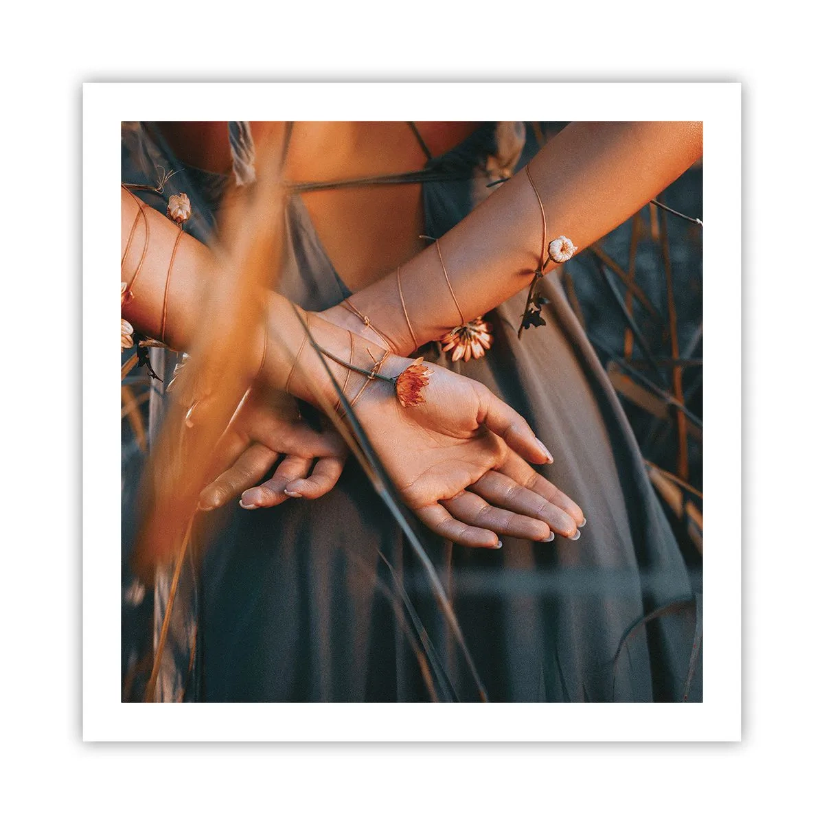 Póster - Conectada con la naturaleza - 60x60 cm