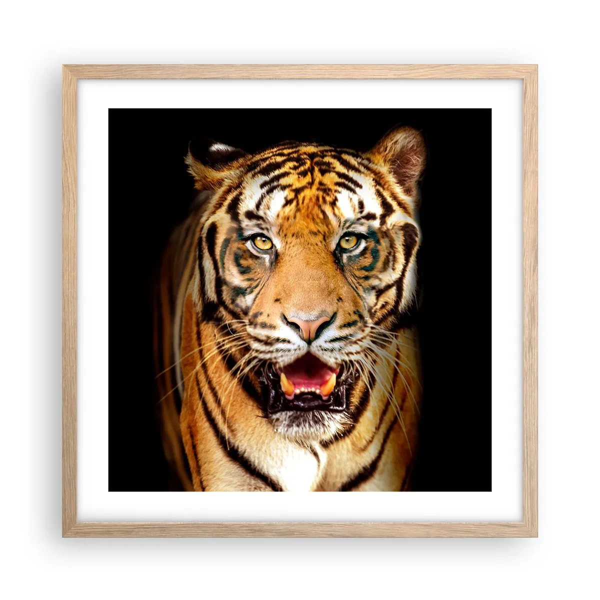 Póster en marco roble claro - Salvaje de corazón - 50x50 cm