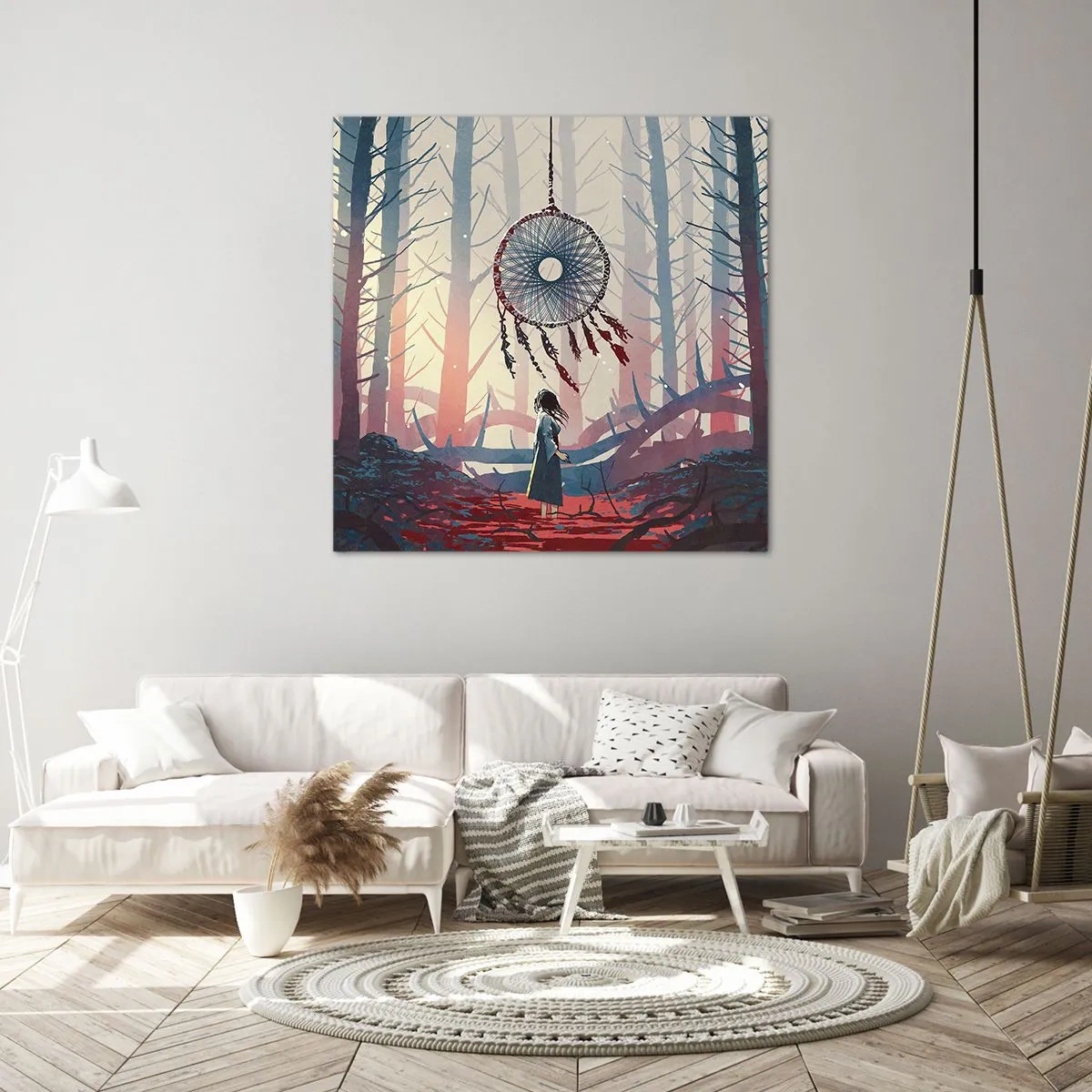 Cuadro sobre lienzo - Impresión de Imagen - El ritual secreto de la felicidad - 30x30 cm