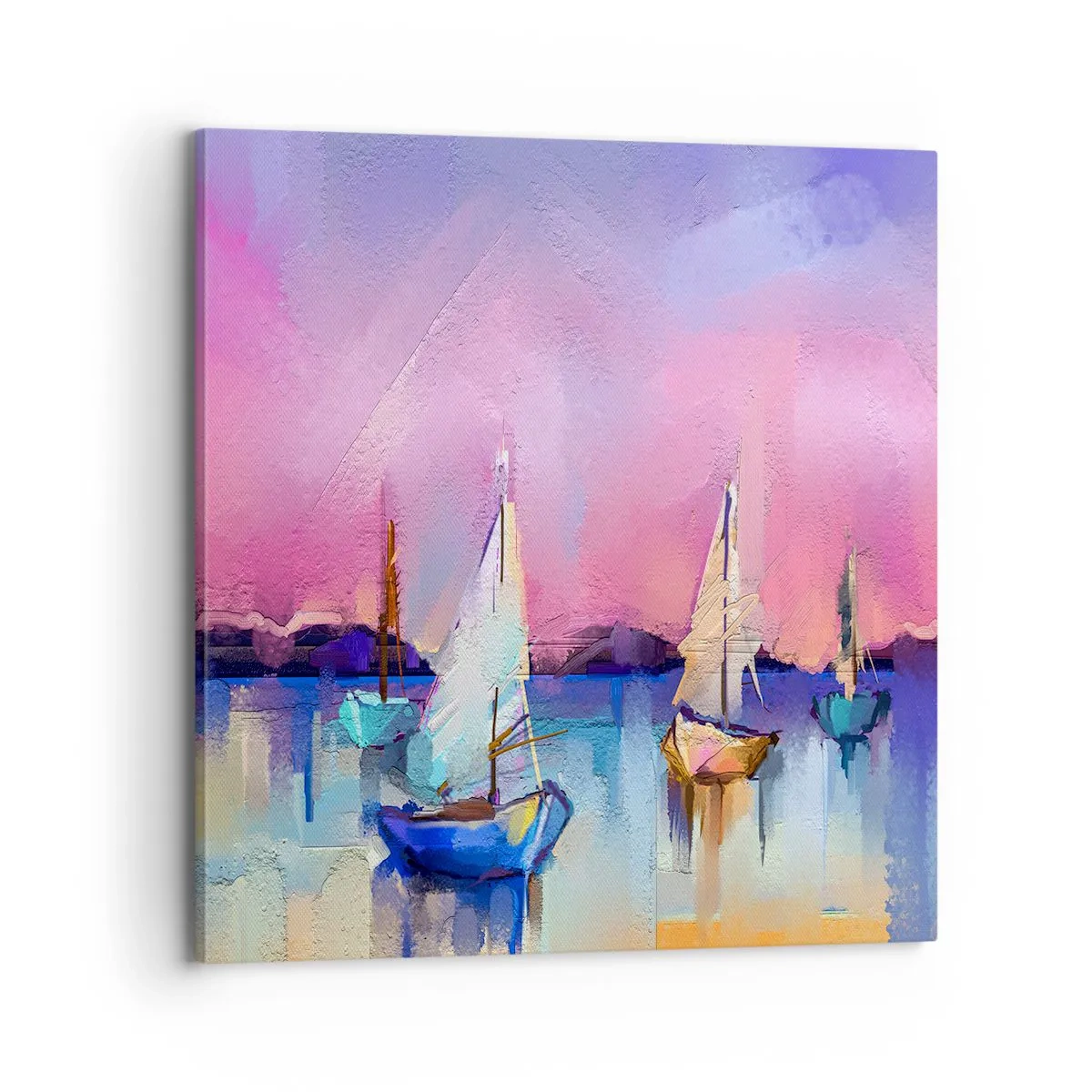 Cuadro sobre lienzo - Impresión de Imagen - Dirección alta mar - 70x70 cm