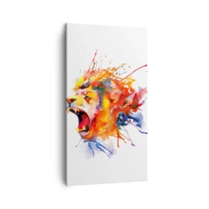Cuadro sobre lienzo - Impresión de Imagen - Estallar de ira  - 45x80 cm