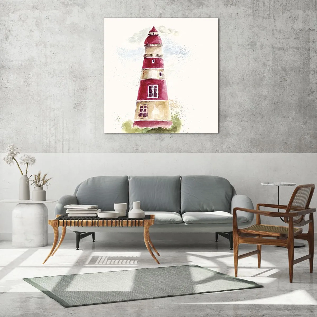 Cuadro sobre vidrio - Impresiones sobre Vidrio - Siempre observando - 40x40 cm