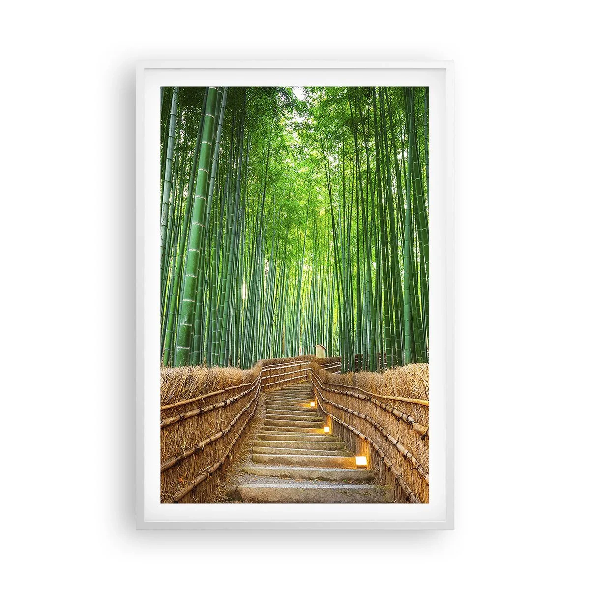 Póster en marco blanco - La esencia de la naturaleza asiática - 61x91 cm