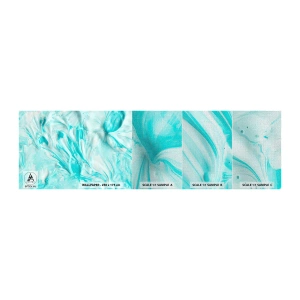 Muestra de fotomural Premium Canvas - Juntos para siempre - Abstracción, Pedazo, bohemia - 100x30 cm