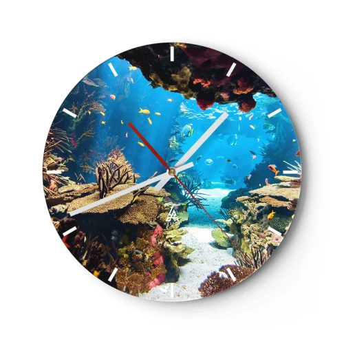 Reloj de pared - Reloj de vidrio - Ni siquiera has soñado - 40x40 cm