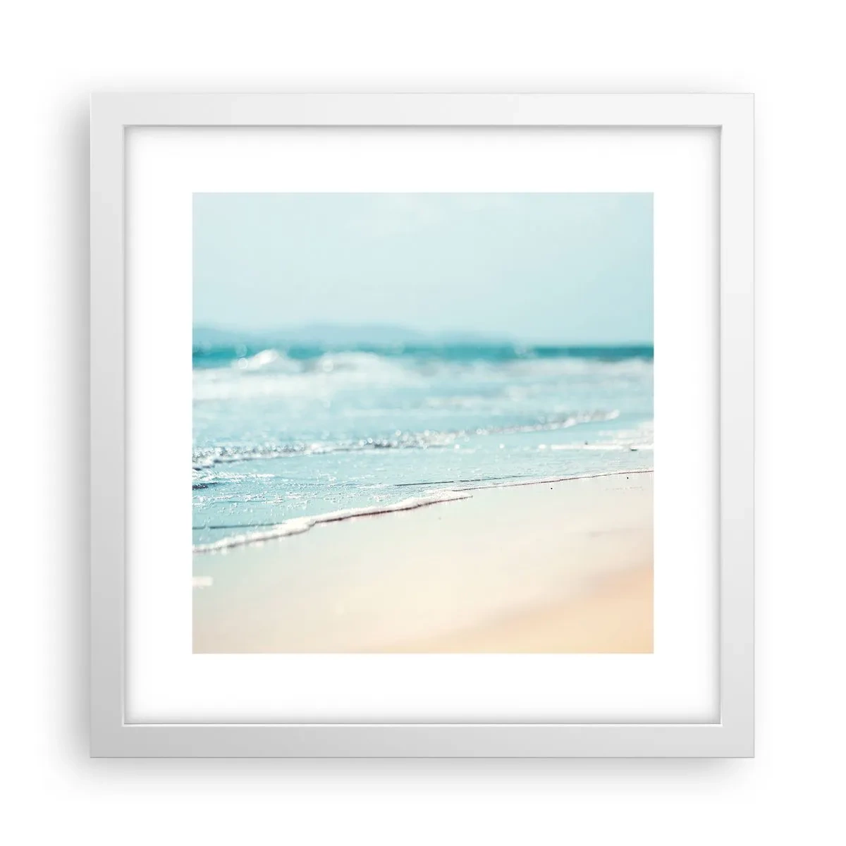 Póster en marco blanco - Calor y brisa - 30x30 cm